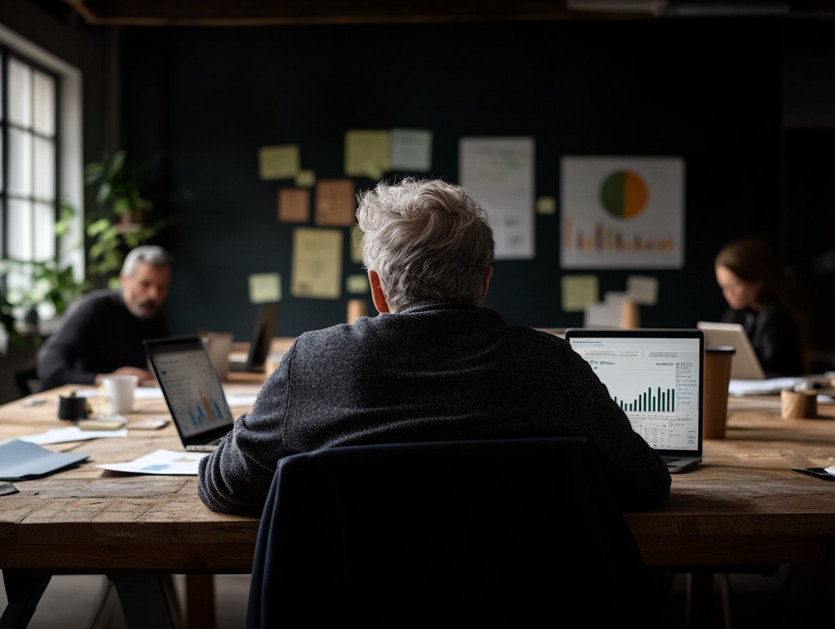 People at work
